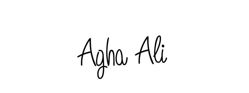 Make a beautiful signature design for name Agha Ali. With this signature (Angelique-Rose-font-FFP) style, you can create a handwritten signature for free. Agha Ali signature style 5 images and pictures png