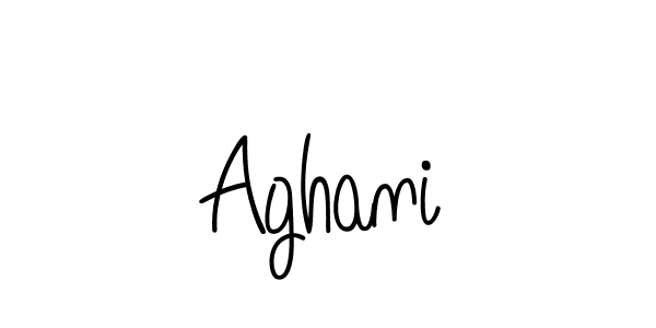 How to make Aghani name signature. Use Angelique-Rose-font-FFP style for creating short signs online. This is the latest handwritten sign. Aghani signature style 5 images and pictures png