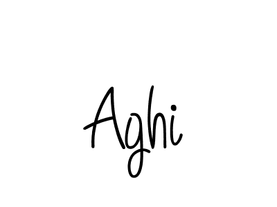 The best way (Angelique-Rose-font-FFP) to make a short signature is to pick only two or three words in your name. The name Aghi include a total of six letters. For converting this name. Aghi signature style 5 images and pictures png