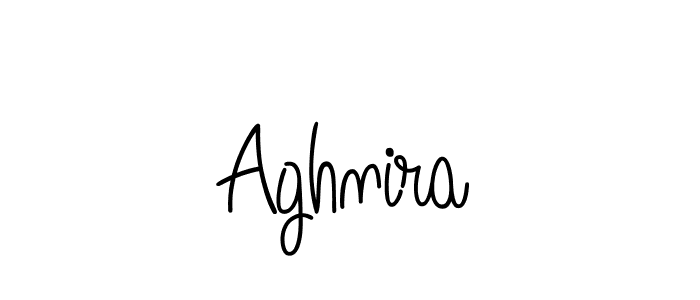 Aghnira stylish signature style. Best Handwritten Sign (Angelique-Rose-font-FFP) for my name. Handwritten Signature Collection Ideas for my name Aghnira. Aghnira signature style 5 images and pictures png