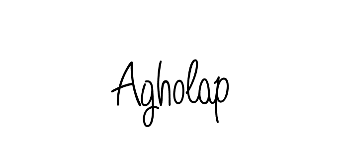 Make a beautiful signature design for name Agholap. With this signature (Angelique-Rose-font-FFP) style, you can create a handwritten signature for free. Agholap signature style 5 images and pictures png