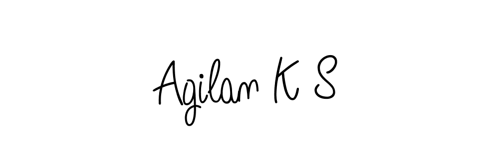 How to make Agilan K S signature? Angelique-Rose-font-FFP is a professional autograph style. Create handwritten signature for Agilan K S name. Agilan K S signature style 5 images and pictures png