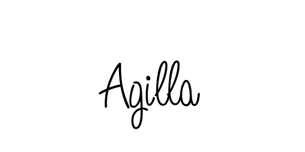 Make a beautiful signature design for name Agilla. With this signature (Angelique-Rose-font-FFP) style, you can create a handwritten signature for free. Agilla signature style 5 images and pictures png