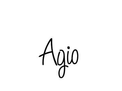 Agio stylish signature style. Best Handwritten Sign (Angelique-Rose-font-FFP) for my name. Handwritten Signature Collection Ideas for my name Agio. Agio signature style 5 images and pictures png