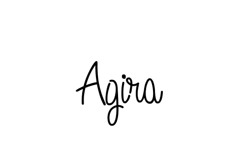 You should practise on your own different ways (Angelique-Rose-font-FFP) to write your name (Agira) in signature. don't let someone else do it for you. Agira signature style 5 images and pictures png