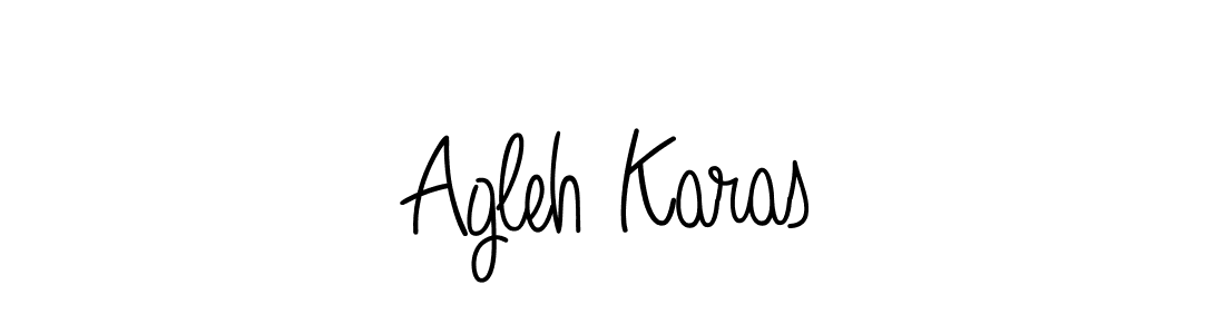 This is the best signature style for the Agleh Karas name. Also you like these signature font (Angelique-Rose-font-FFP). Mix name signature. Agleh Karas signature style 5 images and pictures png