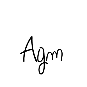 Design your own signature with our free online signature maker. With this signature software, you can create a handwritten (Angelique-Rose-font-FFP) signature for name Agm. Agm signature style 5 images and pictures png