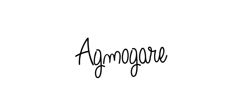 How to make Agmogare name signature. Use Angelique-Rose-font-FFP style for creating short signs online. This is the latest handwritten sign. Agmogare signature style 5 images and pictures png