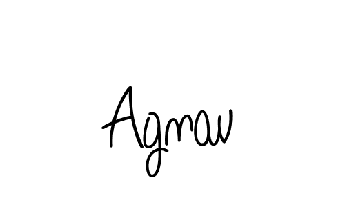 Design your own signature with our free online signature maker. With this signature software, you can create a handwritten (Angelique-Rose-font-FFP) signature for name Agnav. Agnav signature style 5 images and pictures png