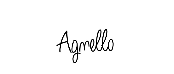 The best way (Angelique-Rose-font-FFP) to make a short signature is to pick only two or three words in your name. The name Agnello include a total of six letters. For converting this name. Agnello signature style 5 images and pictures png