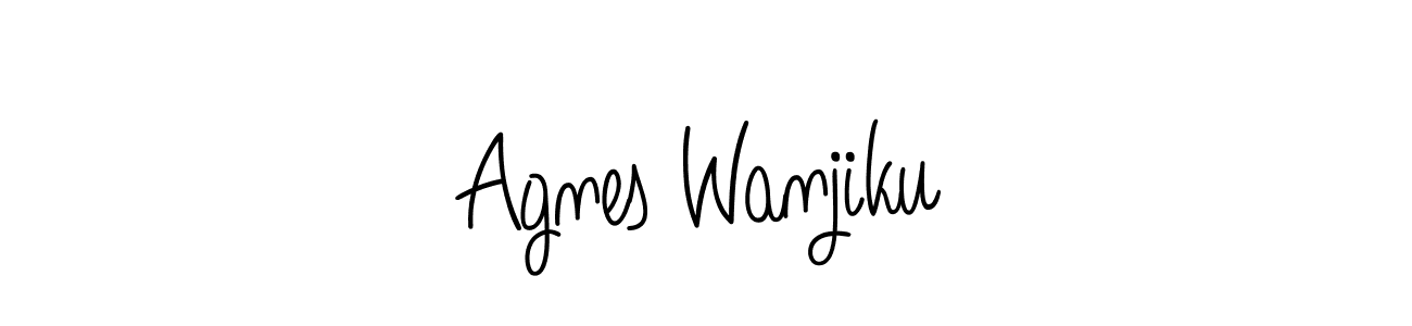 Also You can easily find your signature by using the search form. We will create Agnes Wanjiku name handwritten signature images for you free of cost using Angelique-Rose-font-FFP sign style. Agnes Wanjiku signature style 5 images and pictures png