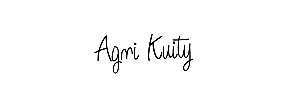 The best way (Angelique-Rose-font-FFP) to make a short signature is to pick only two or three words in your name. The name Agni Kuity include a total of six letters. For converting this name. Agni Kuity signature style 5 images and pictures png