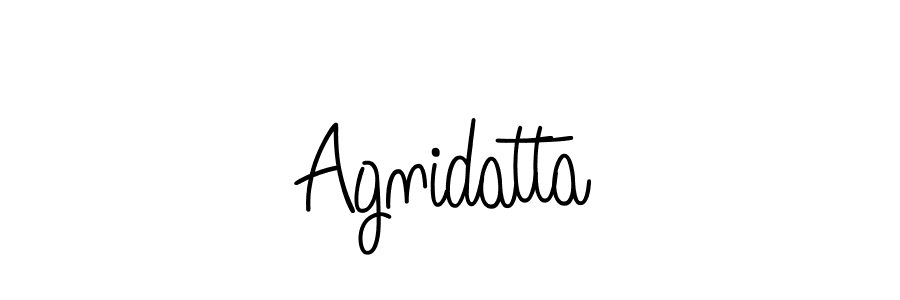 You should practise on your own different ways (Angelique-Rose-font-FFP) to write your name (Agnidatta) in signature. don't let someone else do it for you. Agnidatta signature style 5 images and pictures png