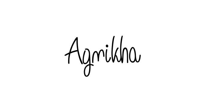 The best way (Angelique-Rose-font-FFP) to make a short signature is to pick only two or three words in your name. The name Agnikha include a total of six letters. For converting this name. Agnikha signature style 5 images and pictures png