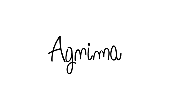 How to make Agnima name signature. Use Angelique-Rose-font-FFP style for creating short signs online. This is the latest handwritten sign. Agnima signature style 5 images and pictures png