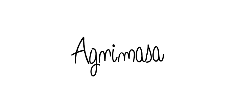 Design your own signature with our free online signature maker. With this signature software, you can create a handwritten (Angelique-Rose-font-FFP) signature for name Agnimasa. Agnimasa signature style 5 images and pictures png