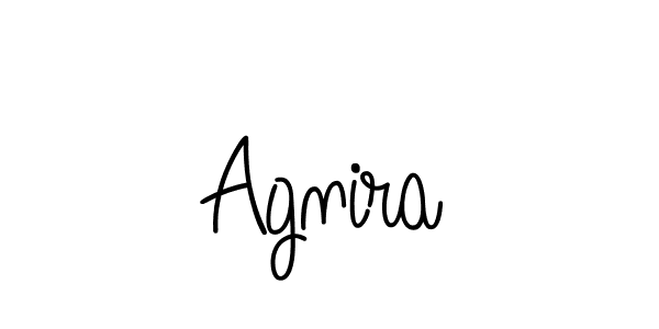 Make a beautiful signature design for name Agnira. Use this online signature maker to create a handwritten signature for free. Agnira signature style 5 images and pictures png