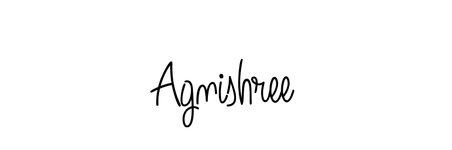 Agnishree stylish signature style. Best Handwritten Sign (Angelique-Rose-font-FFP) for my name. Handwritten Signature Collection Ideas for my name Agnishree. Agnishree signature style 5 images and pictures png