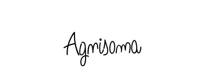 Also we have Agnisoma name is the best signature style. Create professional handwritten signature collection using Angelique-Rose-font-FFP autograph style. Agnisoma signature style 5 images and pictures png