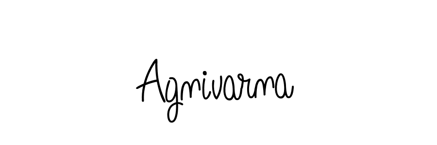 Create a beautiful signature design for name Agnivarna. With this signature (Angelique-Rose-font-FFP) fonts, you can make a handwritten signature for free. Agnivarna signature style 5 images and pictures png