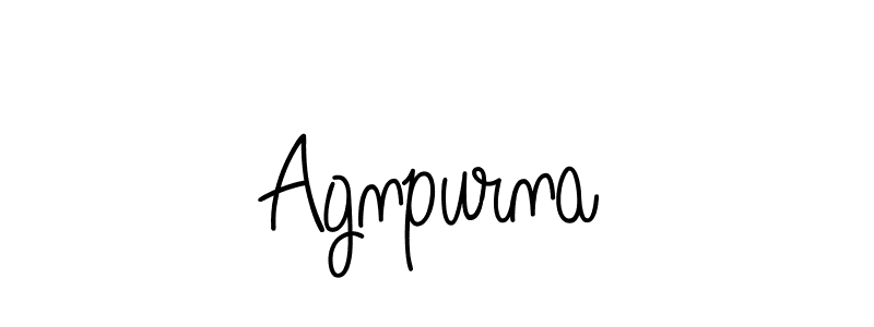 How to make Agnpurna signature? Angelique-Rose-font-FFP is a professional autograph style. Create handwritten signature for Agnpurna name. Agnpurna signature style 5 images and pictures png