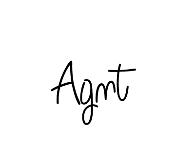 Make a beautiful signature design for name Agnt. With this signature (Angelique-Rose-font-FFP) style, you can create a handwritten signature for free. Agnt signature style 5 images and pictures png