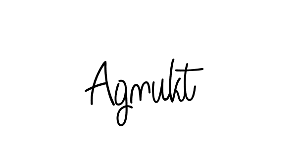 You should practise on your own different ways (Angelique-Rose-font-FFP) to write your name (Agnukt) in signature. don't let someone else do it for you. Agnukt signature style 5 images and pictures png