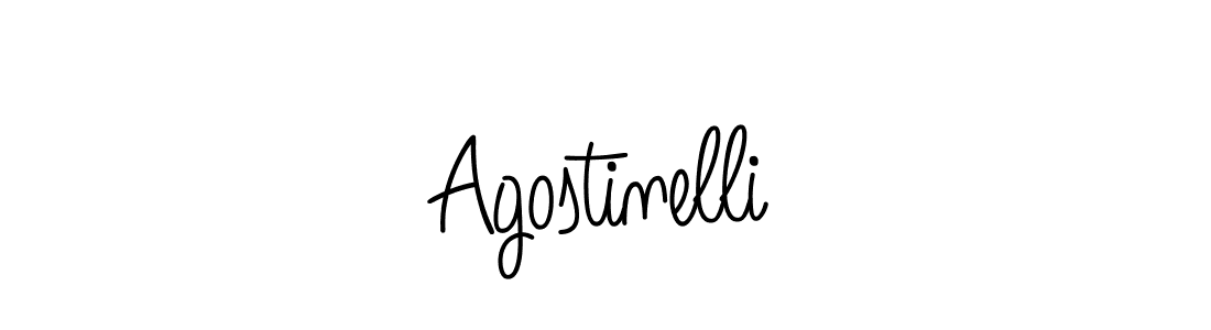 You should practise on your own different ways (Angelique-Rose-font-FFP) to write your name (Agostinelli) in signature. don't let someone else do it for you. Agostinelli signature style 5 images and pictures png