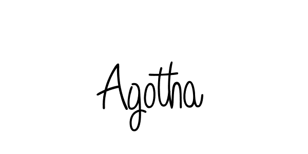 The best way (Angelique-Rose-font-FFP) to make a short signature is to pick only two or three words in your name. The name Agotha include a total of six letters. For converting this name. Agotha signature style 5 images and pictures png