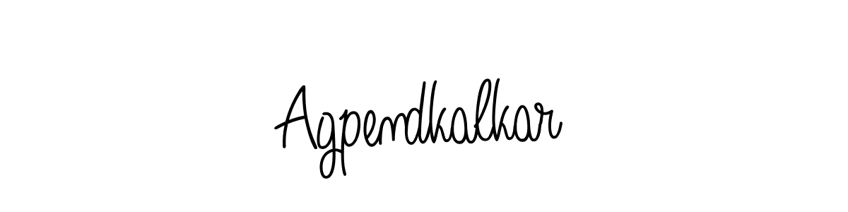 Design your own signature with our free online signature maker. With this signature software, you can create a handwritten (Angelique-Rose-font-FFP) signature for name Agpendkalkar. Agpendkalkar signature style 5 images and pictures png
