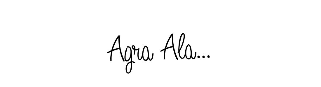 The best way (Angelique-Rose-font-FFP) to make a short signature is to pick only two or three words in your name. The name Agra Ala... include a total of six letters. For converting this name. Agra Ala... signature style 5 images and pictures png