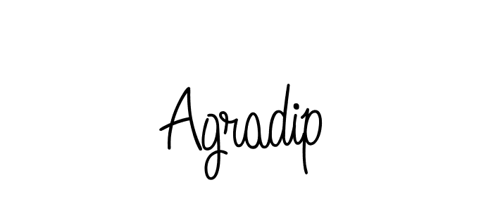 Make a beautiful signature design for name Agradip. Use this online signature maker to create a handwritten signature for free. Agradip signature style 5 images and pictures png