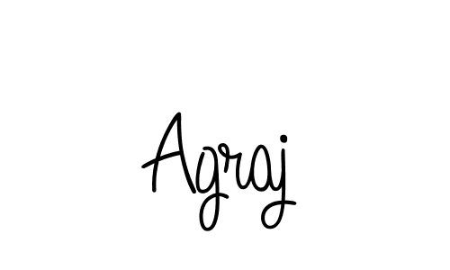 You should practise on your own different ways (Angelique-Rose-font-FFP) to write your name (Agraj) in signature. don't let someone else do it for you. Agraj signature style 5 images and pictures png