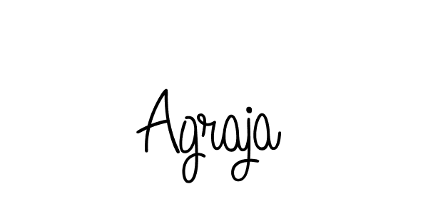 Create a beautiful signature design for name Agraja. With this signature (Angelique-Rose-font-FFP) fonts, you can make a handwritten signature for free. Agraja signature style 5 images and pictures png