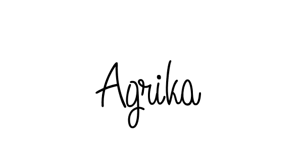 Create a beautiful signature design for name Agrika. With this signature (Angelique-Rose-font-FFP) fonts, you can make a handwritten signature for free. Agrika signature style 5 images and pictures png
