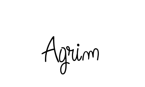 Create a beautiful signature design for name Agrim. With this signature (Angelique-Rose-font-FFP) fonts, you can make a handwritten signature for free. Agrim signature style 5 images and pictures png