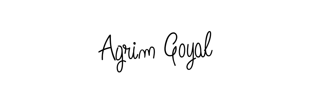 Agrim Goyal stylish signature style. Best Handwritten Sign (Angelique-Rose-font-FFP) for my name. Handwritten Signature Collection Ideas for my name Agrim Goyal. Agrim Goyal signature style 5 images and pictures png