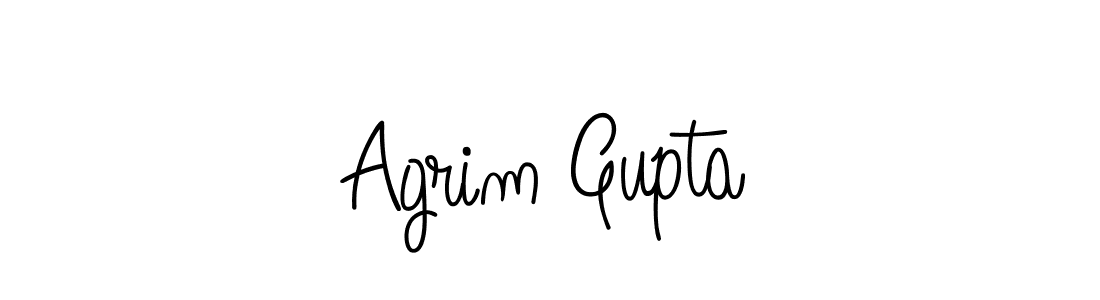 Create a beautiful signature design for name Agrim Gupta. With this signature (Angelique-Rose-font-FFP) fonts, you can make a handwritten signature for free. Agrim Gupta signature style 5 images and pictures png