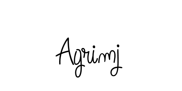 Design your own signature with our free online signature maker. With this signature software, you can create a handwritten (Angelique-Rose-font-FFP) signature for name Agrimj. Agrimj signature style 5 images and pictures png