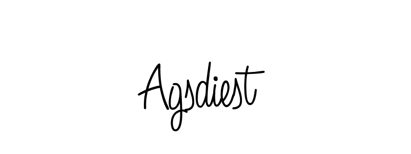 How to make Agsdiest signature? Angelique-Rose-font-FFP is a professional autograph style. Create handwritten signature for Agsdiest name. Agsdiest signature style 5 images and pictures png