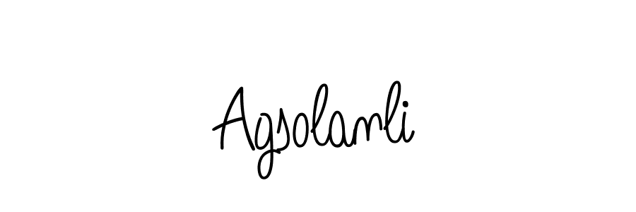 Check out images of Autograph of Agsolanli name. Actor Agsolanli Signature Style. Angelique-Rose-font-FFP is a professional sign style online. Agsolanli signature style 5 images and pictures png