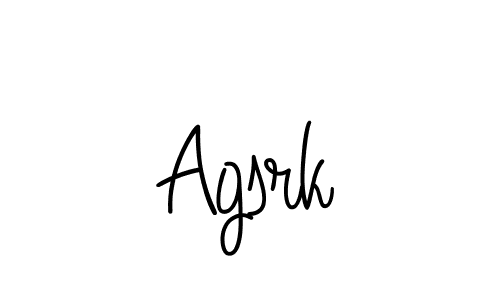 Agsrk stylish signature style. Best Handwritten Sign (Angelique-Rose-font-FFP) for my name. Handwritten Signature Collection Ideas for my name Agsrk. Agsrk signature style 5 images and pictures png