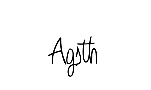 How to make Agsth name signature. Use Angelique-Rose-font-FFP style for creating short signs online. This is the latest handwritten sign. Agsth signature style 5 images and pictures png