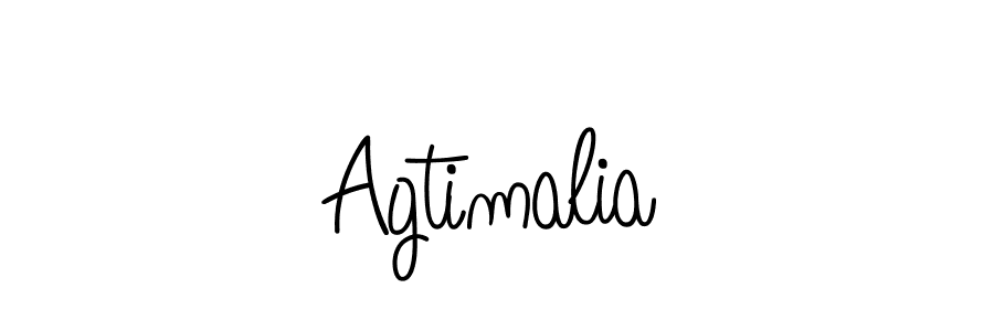 How to make Agtimalia name signature. Use Angelique-Rose-font-FFP style for creating short signs online. This is the latest handwritten sign. Agtimalia signature style 5 images and pictures png