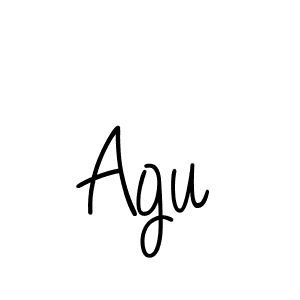 Use a signature maker to create a handwritten signature online. With this signature software, you can design (Angelique-Rose-font-FFP) your own signature for name Agu. Agu signature style 5 images and pictures png