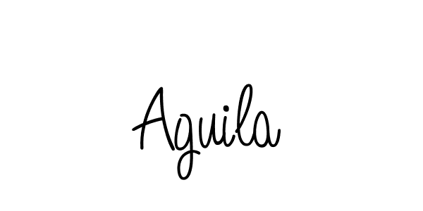 Use a signature maker to create a handwritten signature online. With this signature software, you can design (Angelique-Rose-font-FFP) your own signature for name Aguila. Aguila signature style 5 images and pictures png