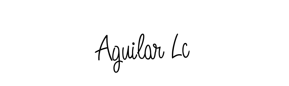 How to make Aguilar Lc name signature. Use Angelique-Rose-font-FFP style for creating short signs online. This is the latest handwritten sign. Aguilar Lc signature style 5 images and pictures png