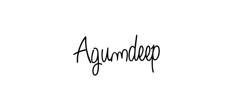 Create a beautiful signature design for name Agumdeep. With this signature (Angelique-Rose-font-FFP) fonts, you can make a handwritten signature for free. Agumdeep signature style 5 images and pictures png
