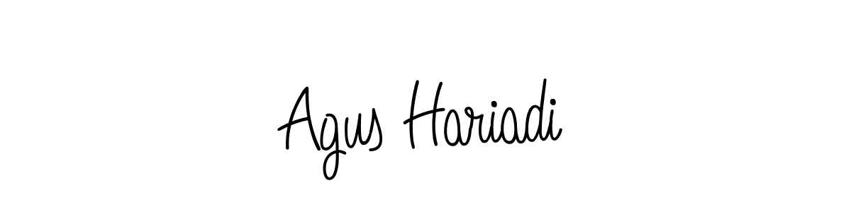 Make a beautiful signature design for name Agus Hariadi. With this signature (Angelique-Rose-font-FFP) style, you can create a handwritten signature for free. Agus Hariadi signature style 5 images and pictures png