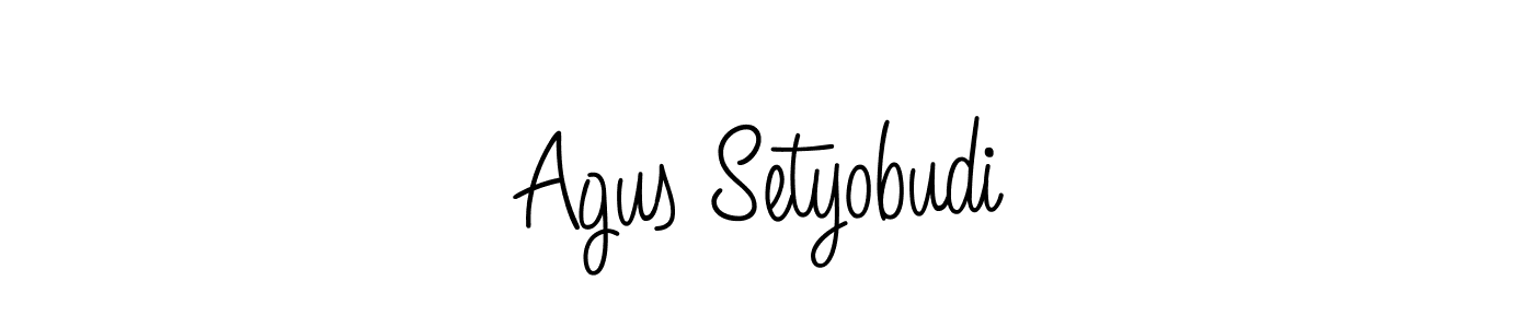 Also we have Agus Setyobudi name is the best signature style. Create professional handwritten signature collection using Angelique-Rose-font-FFP autograph style. Agus Setyobudi signature style 5 images and pictures png